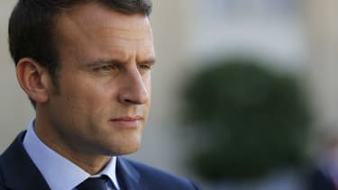 Emmanuel Macron à l'Élysée le 8 juin 2017