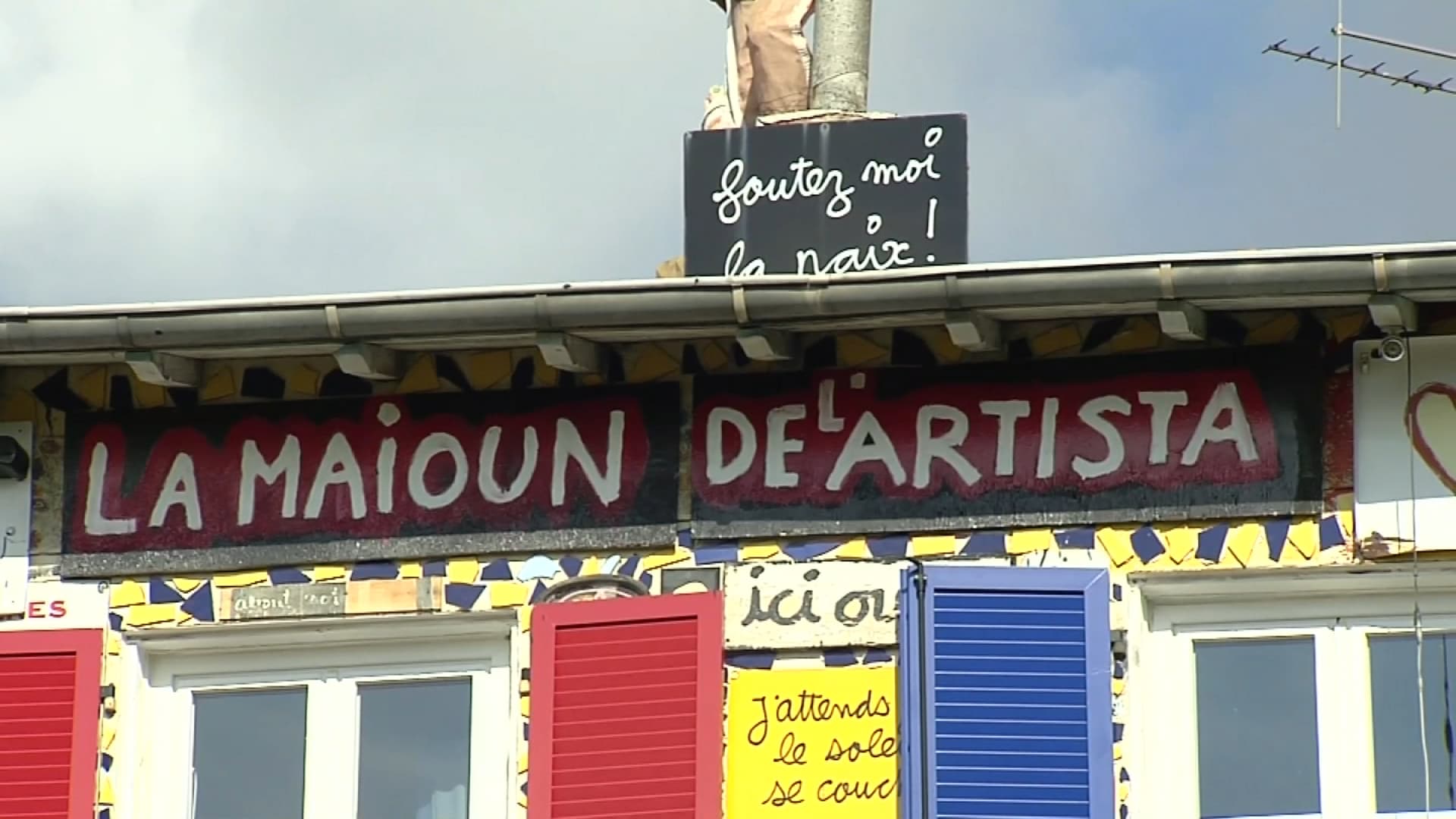 La maison de l'artiste Ben à Nice, en 2016.