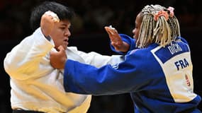 Julia Tolofua face à Romane Dicko en finale du Masters de Budapest, 6 août 2023