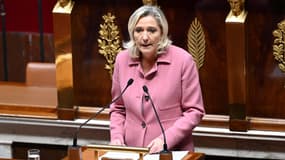 Marine Le Pen, le 23 octobre 2023 à l'Assemblée nationale