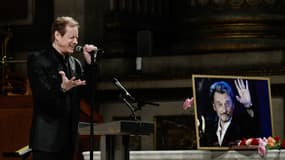 Le chanteur country Chris Evans à l'église de la Madeleine, le 15 juin 2018.
