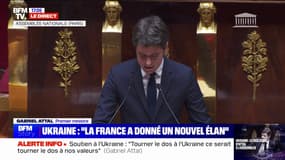 "Slava Ukraini!": Gabriel Attal reprend le slogan "Gloire à l'Ukraine!" à la tribune de l'Assemblée nationale