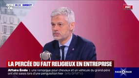 Laïcité, voile dans le sport: "À force de reculer (...) on perd sur les nouvelles générations les valeurs de la République", affirme Laurent Wauquiez (LR)