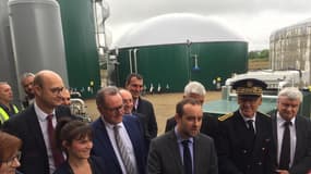 Sébastien Lecornu, secrétaire d’État auprès du ministre de la Transition écologique et solidaire, a inauguré la centrale biogaz de Chateaulin (Finistère).