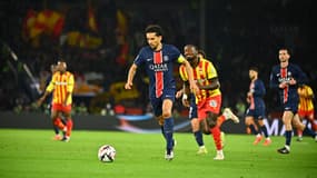 Marquinhos lors du match de Ligue 1 PSG-Lens, 2 novembre 2024