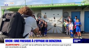 Bron : une fresque à l'effigie de Benzema