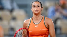 Caroline Garcia lors du premier tour de Roland-Garros, le 26 mai 2024