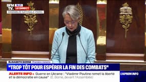 Élisabeth Borne: "Il est bien trop tôt pour espérer la fin des combats"