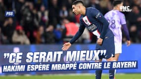PSG : "C'est mieux pour nous", Hakimi espère que Mbappé sera rétabli pour le Bayern
