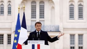 Emmanuel Macron à Villers-Coterêts le 30 octobre 2023