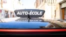 Une voiture auto-école dans le Gers, le 8 octobre 2025 (photo d'illustration).