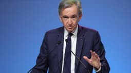 Bernard Arnault lors des résultats annuels 2025 de LVMH, le 27 janvier