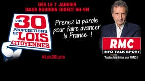 Déjà plus de 8000 contributions: succès pour l'opération RMC "Vos 30 propositions de lois citoyennes"