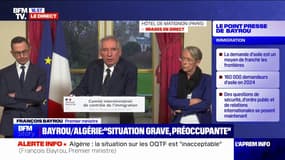 François Bayrou: "Les liens que nous avons avec le peuple algérien sont des liens que nous considérons comme sensibles et précieux"