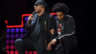 Stevie Wonder lors du concert Global Citizen Festival à Central Park à New York, le 23 septembre 2017