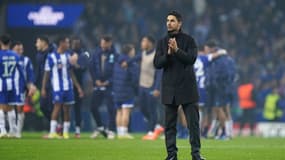 Mikel Arteta lors de Porto-Arsenal (1-0, 8e aller de Ligue des champions), le 21 février 2024
