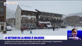 Alpes-Maritimes: la neige fait son retour à Valberg
