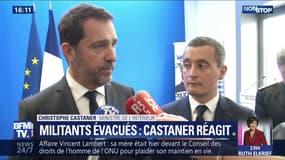 Militants écologistes gazés: pour Christophe Castaner, l'intervention des forces de l'ordre était "parfaitement régulière et légitime"