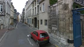 La rue Beffroy où s'est produite le drame, à proximité du Musée des Beaux-Arts de Rouen.