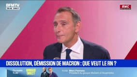 Laurent Jacobelli (RN): "La meilleure des solutions, c'est le départ d'Emmanuel Macron"