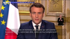 Coronavirus: Emmanuel Macron salue les "héros en blouse blanche"