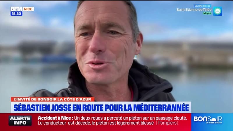 Le navigateur niçois Sébastien Josse en route pour la Méditerranée