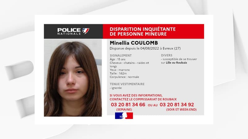 Disparue à Évreux, une jeune fille de 15 ans activement recherchée dans le secteur de Lille