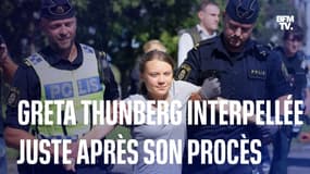  Greta Thunberg embarquée par la police quelques heures après son procès dans une autre affaire 