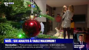 Noël: le gouvernement recommande de n''être que six adultes à table