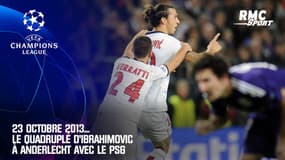 23 octobre 2013... Le quadruplé d'Ibrahimovic à Anderlecht avec le PSG