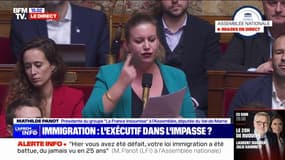 Mathilde Panot (LFI): "Hier vous avez été défait, votre loi immigration a été battue, du jamais vu en 25 ans"