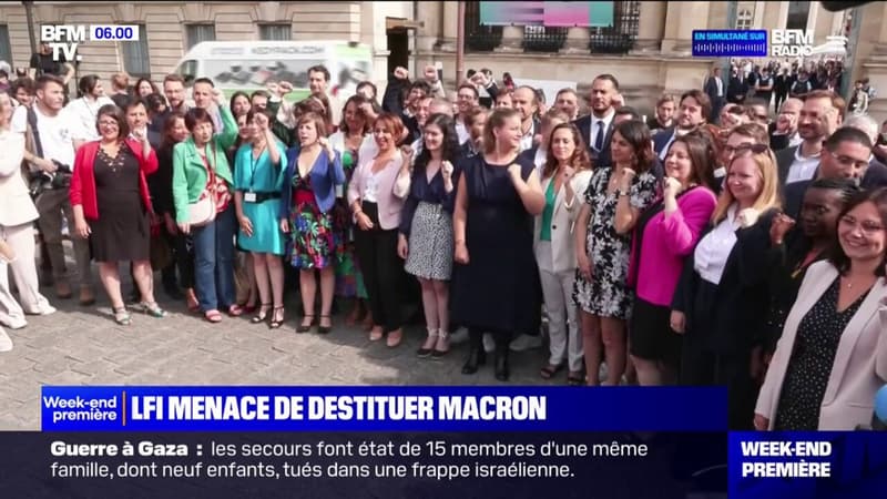 LFI annonce déposer une demande de destitution d'Emmanuel Macron s'il ne nomme pas Lucie Castets à Matignon