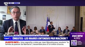 Maires reçus à l'Élysée: "C'est un plan pour la France qu'il faut et pas uniquement pour les banlieues", pour Philippe Rio (maire PCF de Grigny)
