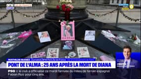 Paris: hommage à Diana sur le pont de l'Alma, 25 ans après sa mort