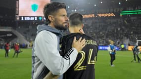 Olivier Giroud, le visage fermé après l'élimination du Los Angeles FC, le 23 novembre 2024