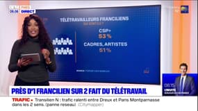 Près d'un Francilien actif sur deux fait du télétravail