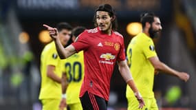 Cavani lors de la finale de Ligue Europa Villarreal-United