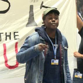 COP24: des manifestants interrompent la délégation américaine