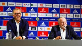 Laurent Blanc et Jean-Michel Aulas
