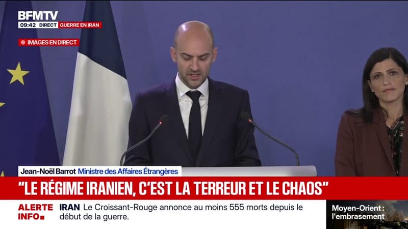 Jean-Noël Barrot assure que la France "se tient prête" à participer à "la défense" de ses alliés dans le Golfe