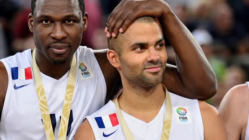 Florent Pietrus et Tony Parker, champions d'Europe !