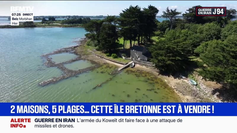 Deux maisons, cinq plages…: une île bretonne à vendre pour 2,5 millions d’euros