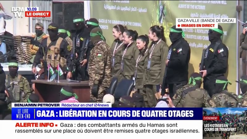 Libération des otages: les quatre soldates exhibées par le Hamas