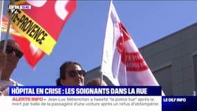 Hôpital en crise: les soignants du CHU de Manosque protestent