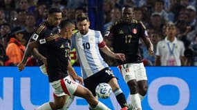 Lionel Messi lors du match Argentine-Pérou (1-0, qualifs Mondial 2026), le 19 novembre 2024