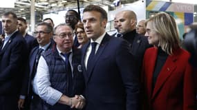 Emmanuel Macron à Paris, au Salon de l'Agriculture, ce samedi 22 février 2025