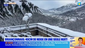 Dans le briançonnais, 40cm de neige en une seule nuit