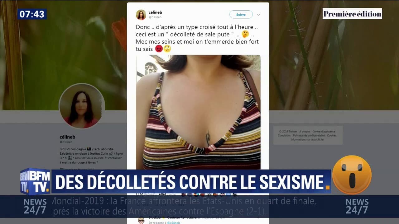 #JeKiffeMonDecolleté: quand des femmes affichent leur décolleté contre le  sexisme