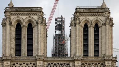 Chantier de la cathédrale Notre-Dame de Paris, le 6 décembre 2023 (image d'illustration).