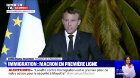 Emmanuel Macron: "La lutte contre l'immigration est le premier pilier de notre action pour la sécurité à Mayotte"